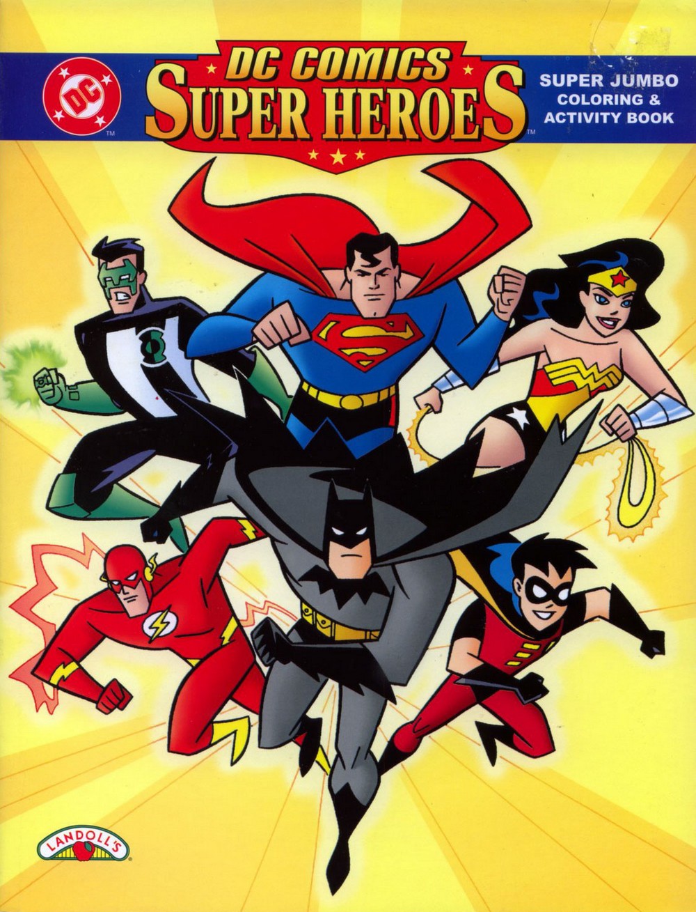 DC Superheroes (Coloring and Activity Book; 1998) Landolls