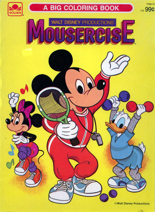 Mickey Mouse and Friends (Mousercise; 1983) Golden Books Mickey Mouse and Friends (Mousercise; 1983) Golden Books