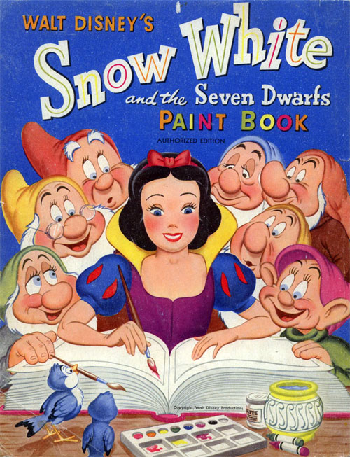 Snow White (Paint Book; 1952) Whitman