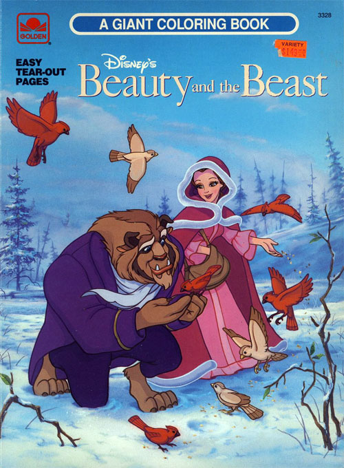 Beauty & the Beast (Coloring Book; 1991) Golden Books