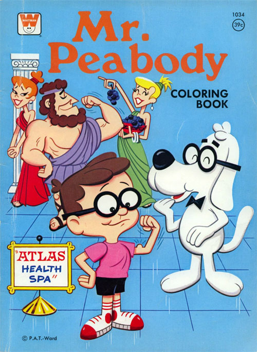 Mr. Peabody (Coloring Book; 1977) Whitman Mr. Peabody (Coloring Book; 1977) Whitman