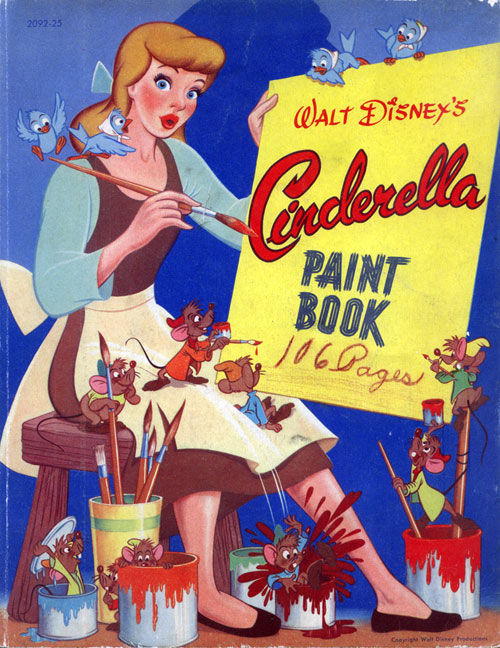 Cinderella (Paint Book; 1950) Whitman