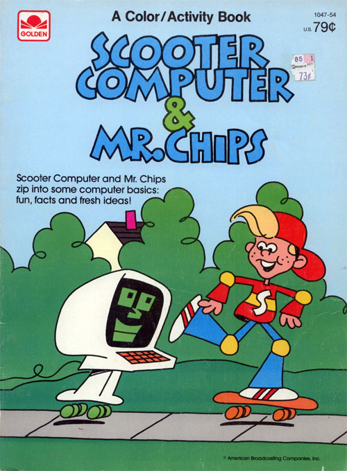 Scooter Computer (Coloring Book; 1984) Golden Books