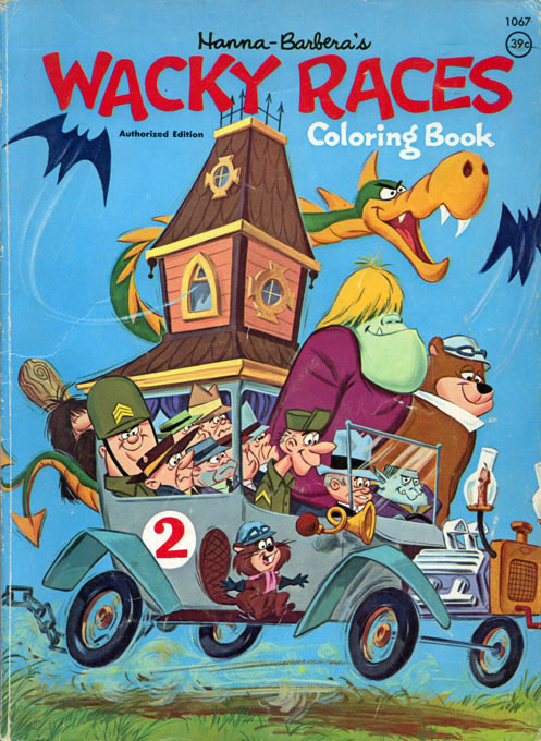 Wacky Races (Coloring Book; 1969) Whitman