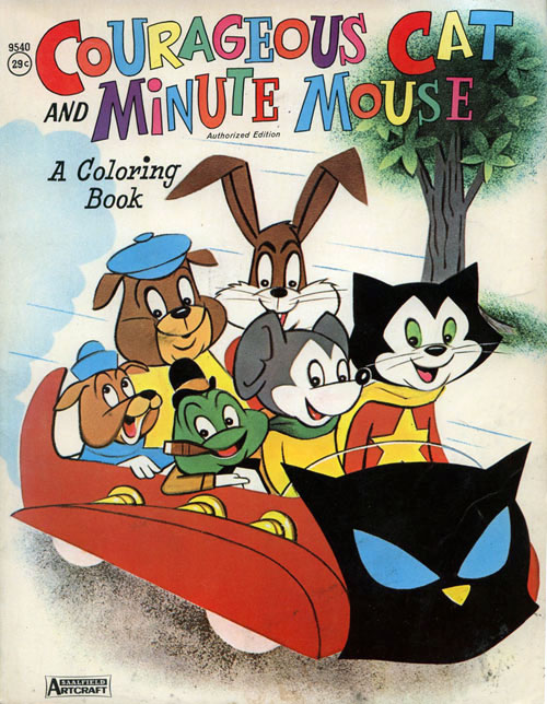 Courageous Cat and Minute Mouse (Coloring Book; 1962) Artcraft