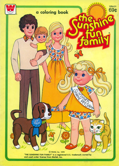 Sunshine Fun Family (Coloring Book; 1979) Whitman Sunshine Fun Family (Coloring Book; 1979) Whitman
