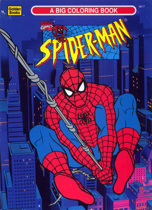 Spiderman: The Animated Series (Coloring Book; 1995) Golden Books