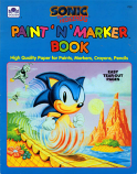 Sonic the Hedgehog (Paint 'n' Marker Book; 1993) Golden Books