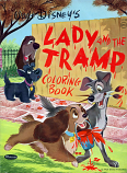 Lady and the Tramp (Coloring Book; 1954) Whitman