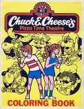 Chuck E. Cheese (Coloring Book; 1981) Pizza Time Theater